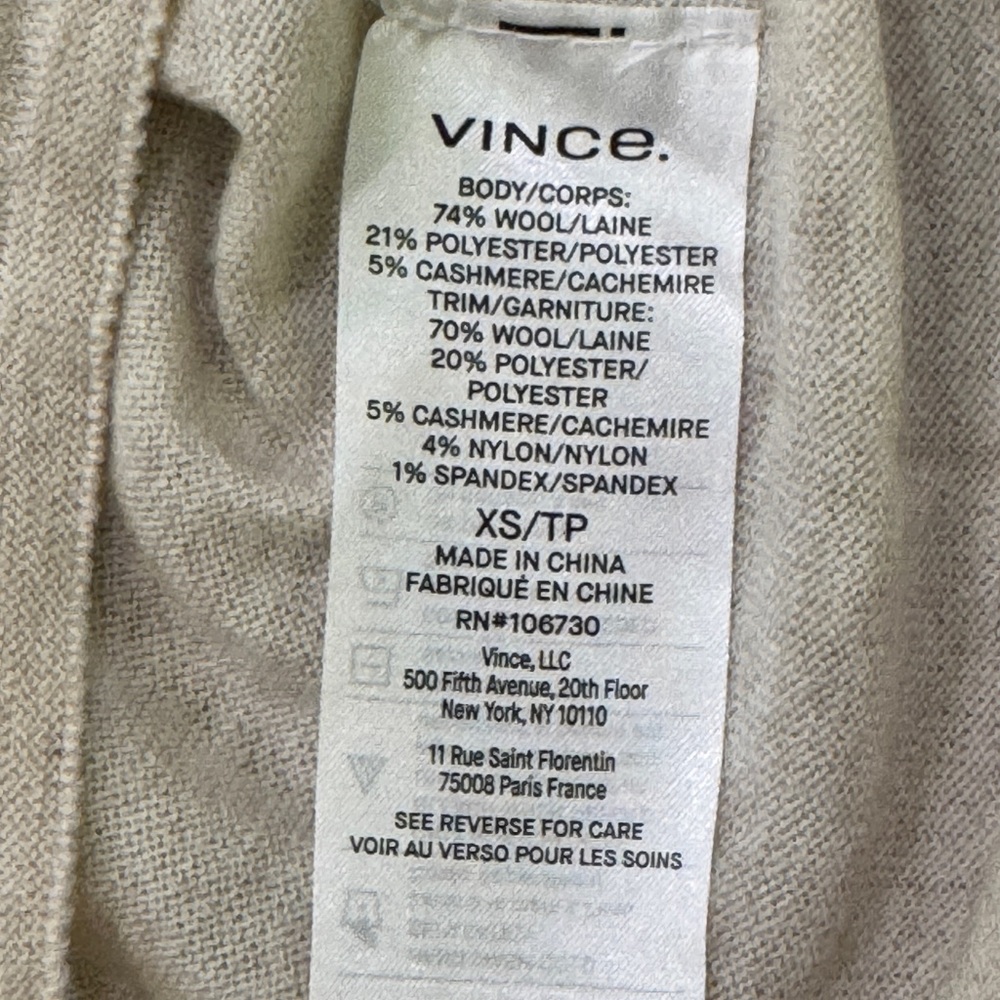 Vince Wool and Cashmere Blend Mock Neck Sweater - Picture 6 of 7